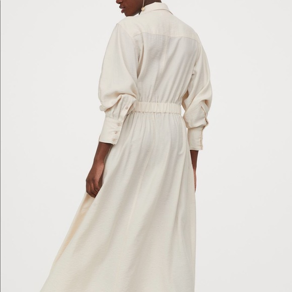 Hu0026M | Dresses | Hm Beige Lyocell Blend Shirt Dress | Poshmark